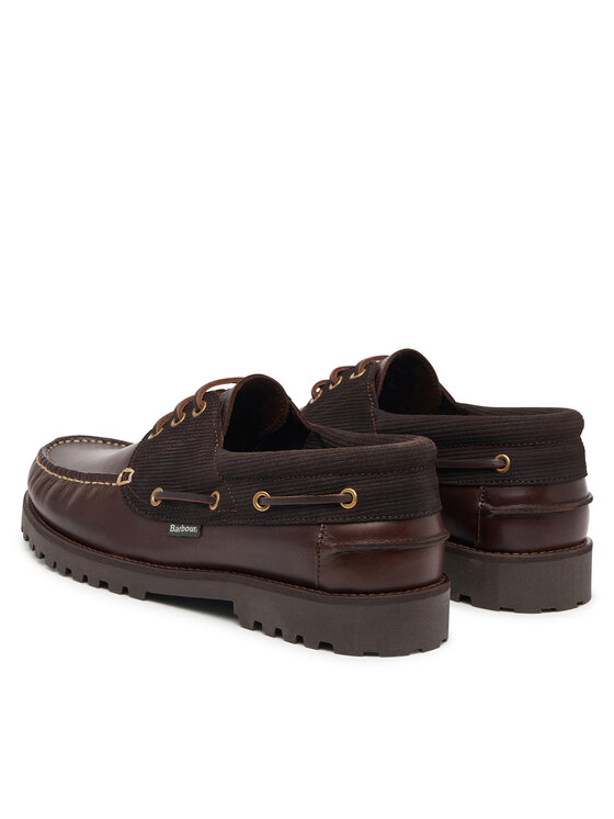 Barbour Barbour Półbuty Deck Boat MFO0795BR98 Brązowy ciemny