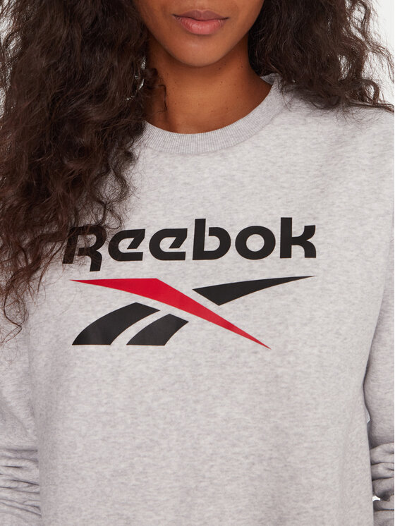 Reebok Reebok Majica dugih rukava RK25169CCW Siva Regular Fit