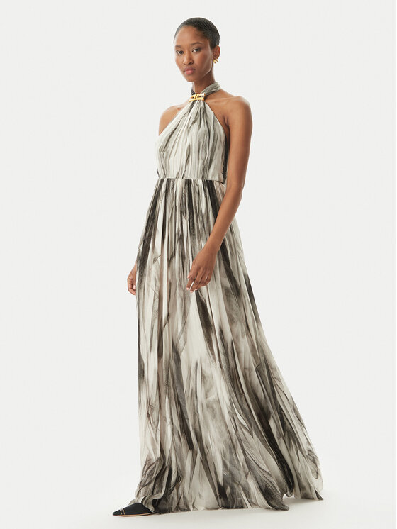 Elisabetta Franchi Elisabetta Franchi Φόρεμα καλοκαιρινό ABR4752E2 E84 Μαύρο Regular Fit