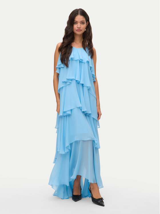 Vero Moda Rochie de seară Felicia 10331377 Albastru deschis Regular Fit