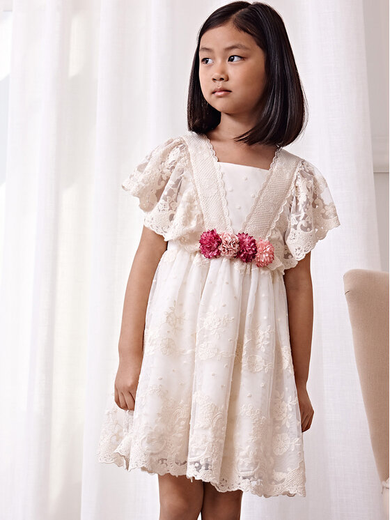 Abel & Lula Rochie elegantă 5043 Écru Regular Fit