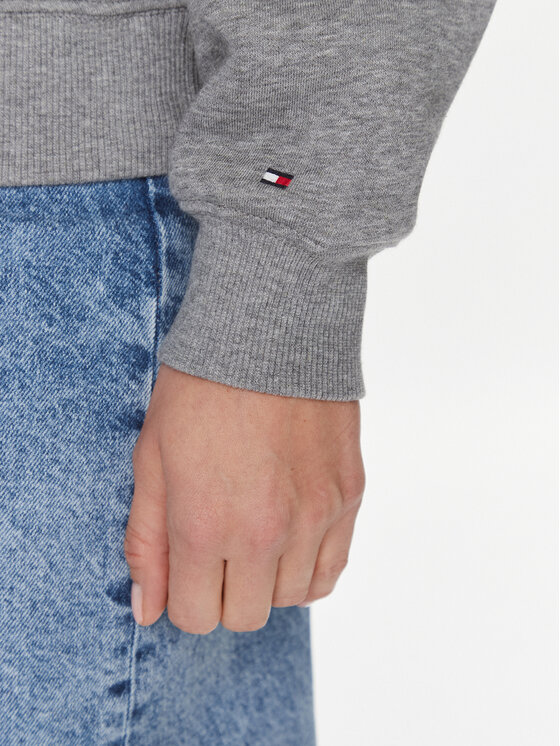 Tommy Hilfiger Tommy Hilfiger Суитшърт Logo WW0WW39791 Сив Regular Fit