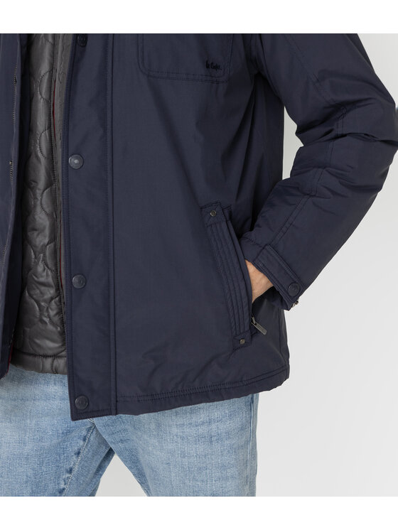 Lee Cooper Lee Cooper Kurtka zimowa ELIOS Granatowy Regular Fit