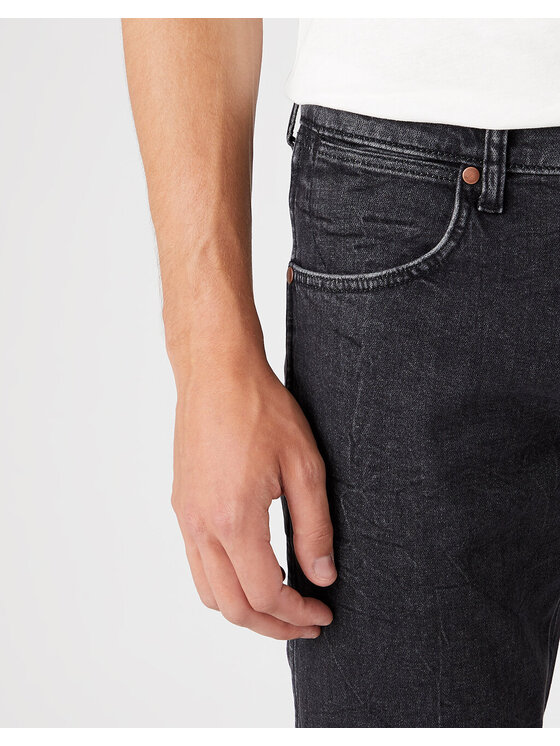 Wrangler Wrangler Jeansy LARSTON Czarny Slim Fit