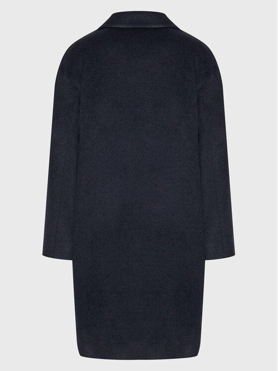 Peserico Easy Peserico Easy Palton de lână M20095 04309 Bleumarin Regular Fit