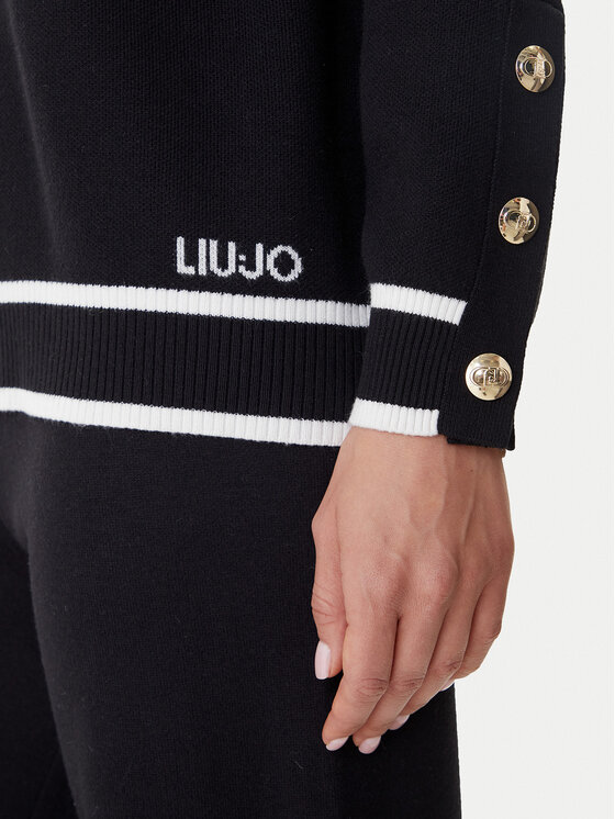 Liu Jo Sport Liu Jo Sport Sweater TF5229 MS59L Fekete Regular Fit