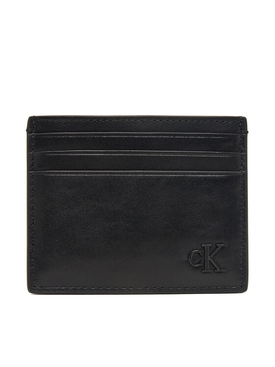Calvin Klein Calvin Klein Калъф за кредитни карти Bold Ck Suede Cardholder LV04D1363G Черен