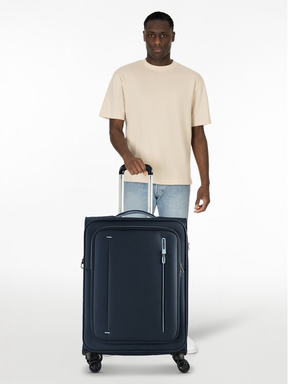 American Tourister American Tourister Walizka średnia 326428 Granatowy