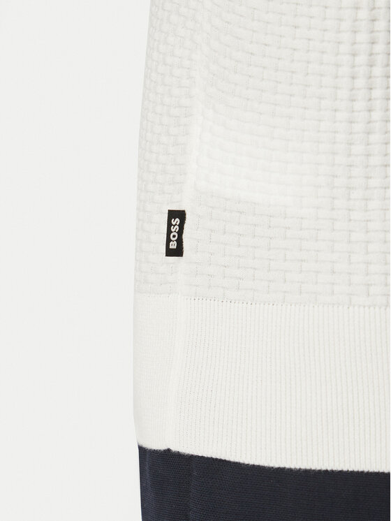BOSS BOSS Pullover H-Nilton 50560468 Weiß Regular Fit