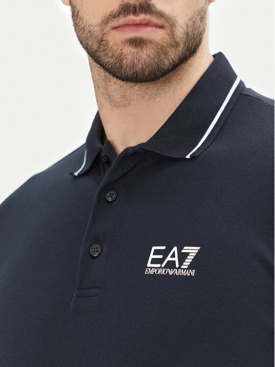 EA7 Emporio Armani EA7 Emporio Armani Polo 8NPF16 PJVUZ 1562 Tamnoplava Slim Fit
