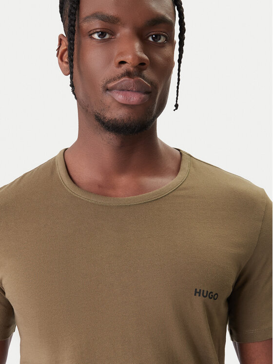 HUGO HUGO T-särkide komplekt Rn Triplet P 50532811 Must Regular Fit