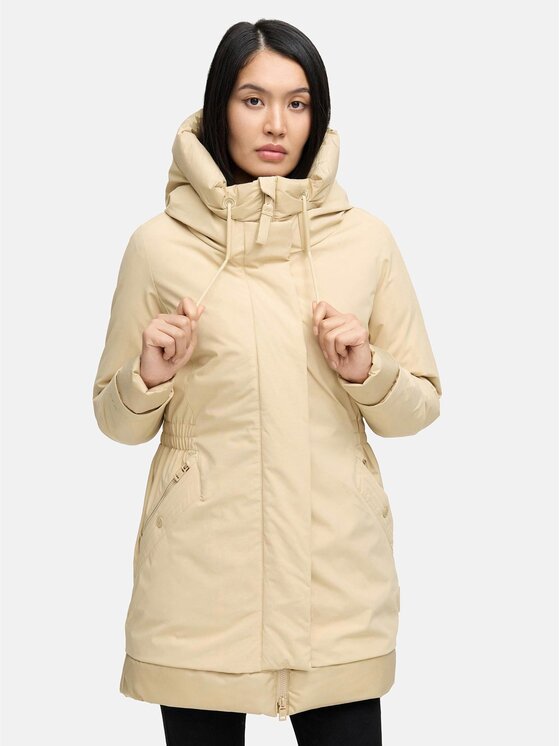Navahoo Navahoo Kurtka zimowa Winterprinzessin Beżowy Regular Fit