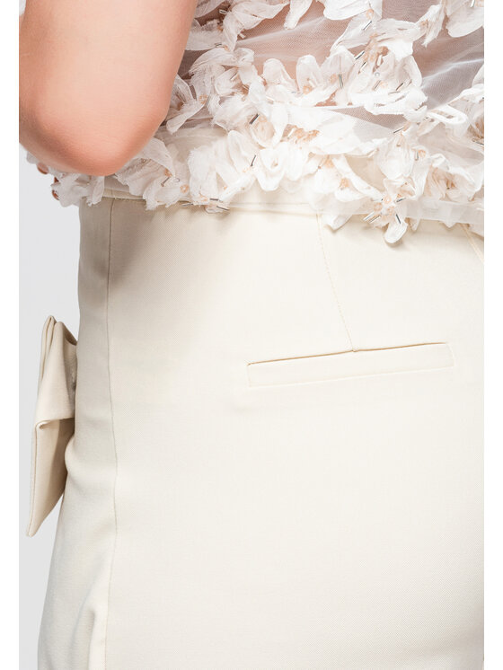Ombre Ombre Szorty materiałowe OW-ST-E0013 Beżowy Slim Fit