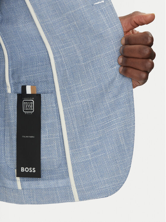 BOSS BOSS Marynarka C-Hanry-252 50540742 Błękitny Slim Fit