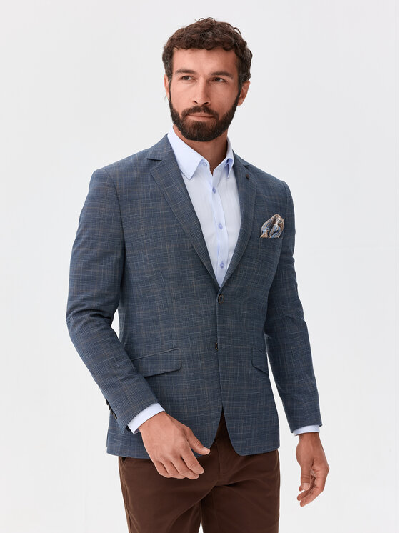 Evenemen Evenemen Marynarka Nunes Granatowy Slim Fit