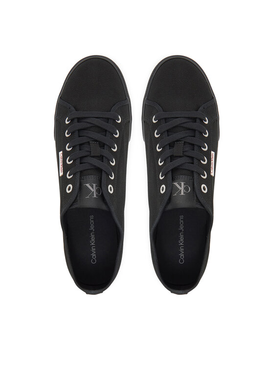 Calvin Klein Jeans Calvin Klein Jeans Πάνινα παπούτσια Ess Vulc Low Mg Cv YM0YM01301 Μαύρο