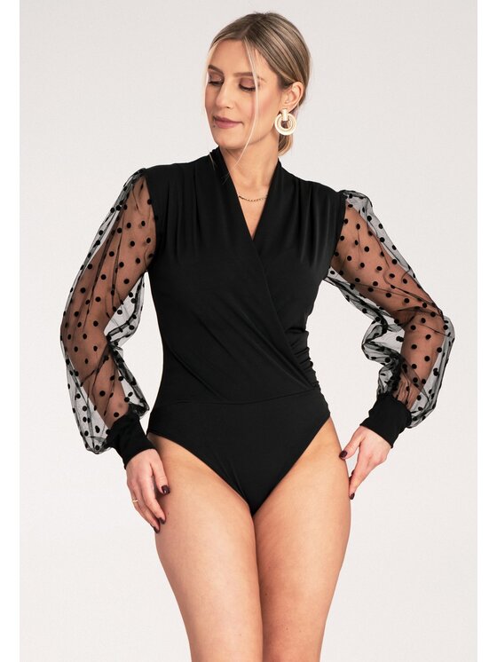 FIGL FIGL Body M1145 Čierna Fitted Fit