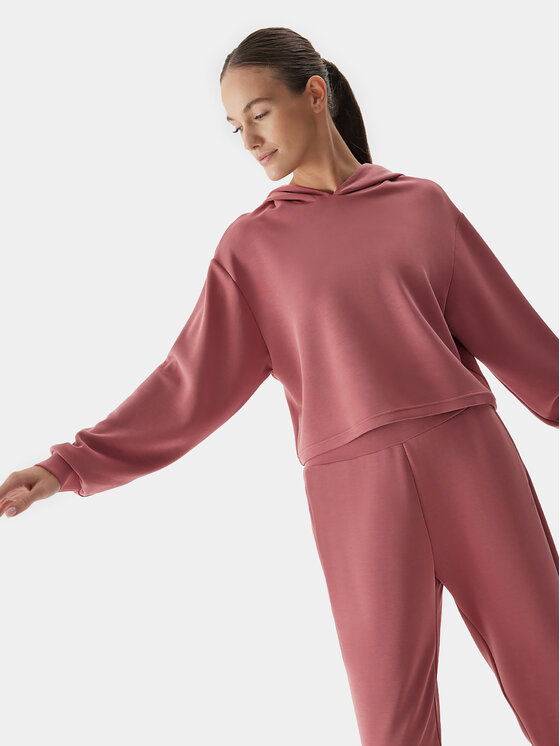 4F 4F Felpa 4FAW23TSWSF702 Rosso Regular Fit