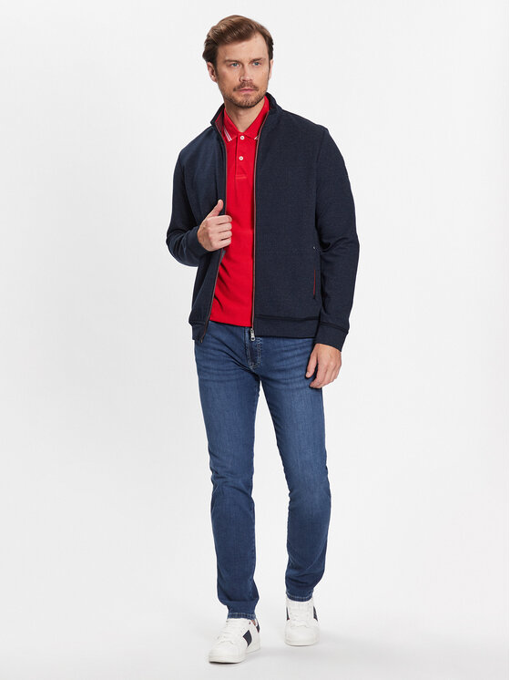 Felpa 8750 35170 Blu scuro Regular Fit