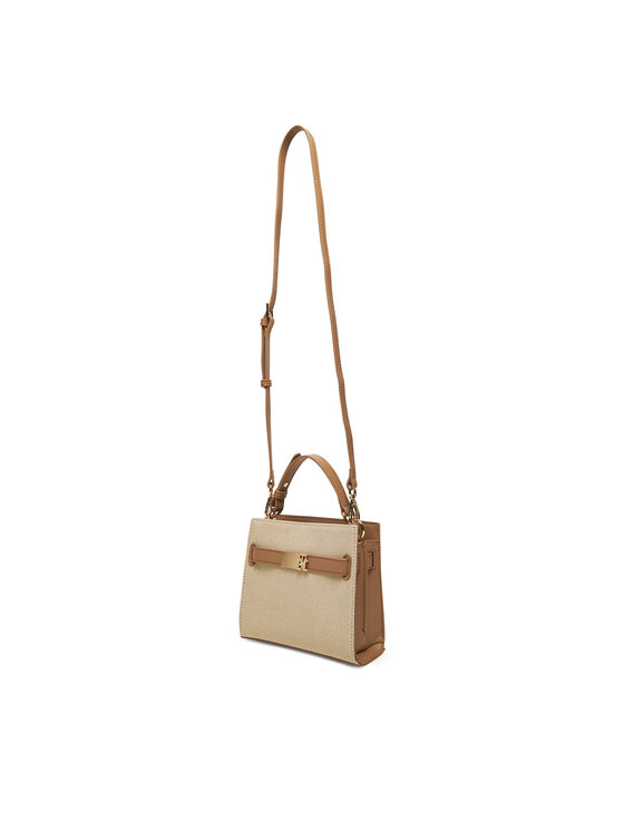 Tommy Hilfiger Tommy Hilfiger Geantă Th Heritage Mini Satchel Canvas AW0AW17406 Bej