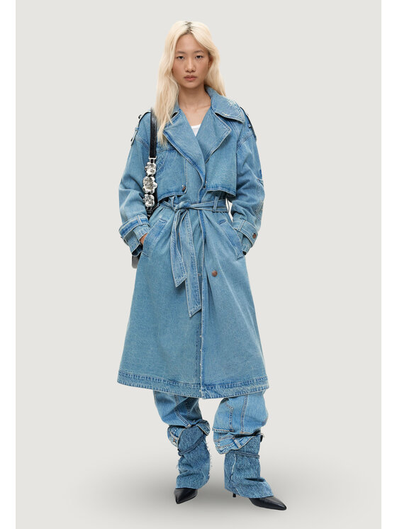 Desigual Desigual Trench CHAQ_GRESIL Blu Casual Fit