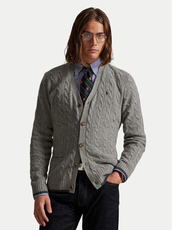 Polo Ralph Lauren Polo Ralph Lauren Kardigan 710949808005 Šedá Regular Fit