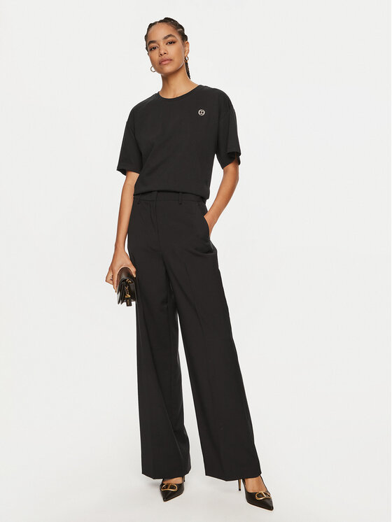 TWINSET TWINSET T-shirt 242TP2521 Crna Loose Fit