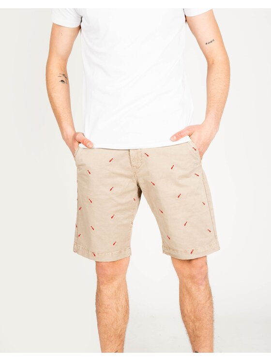 Pepe Jeans Pepe Jeans Σορτς PM800849 | Miles Short Icon Μπεζ Regular Fit