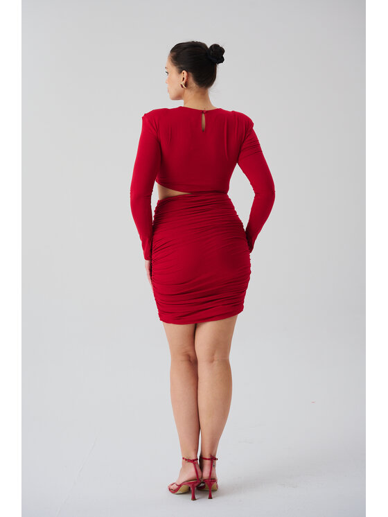 ROSE AVENUE ROSE AVENUE Sukienka elegancka SUKIENKA LAILA Czerwony Regular Fit