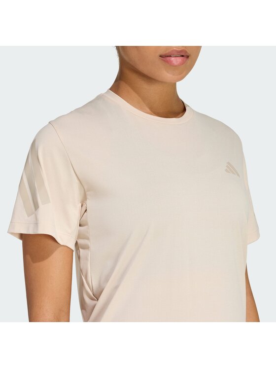 adidas adidas Koszulka techniczna 158728 Beżowy Regular Fit