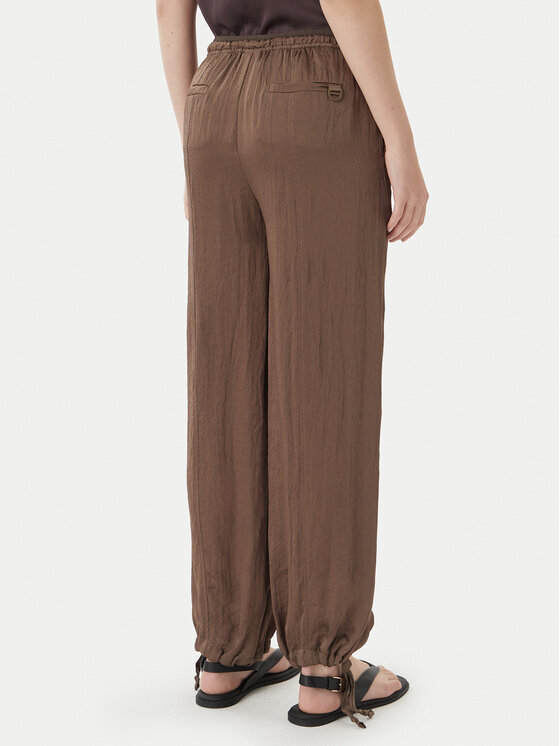 Marella Marella Spodnie materiałowe Bronzo 2613131085 Brązowy Relaxed Fit