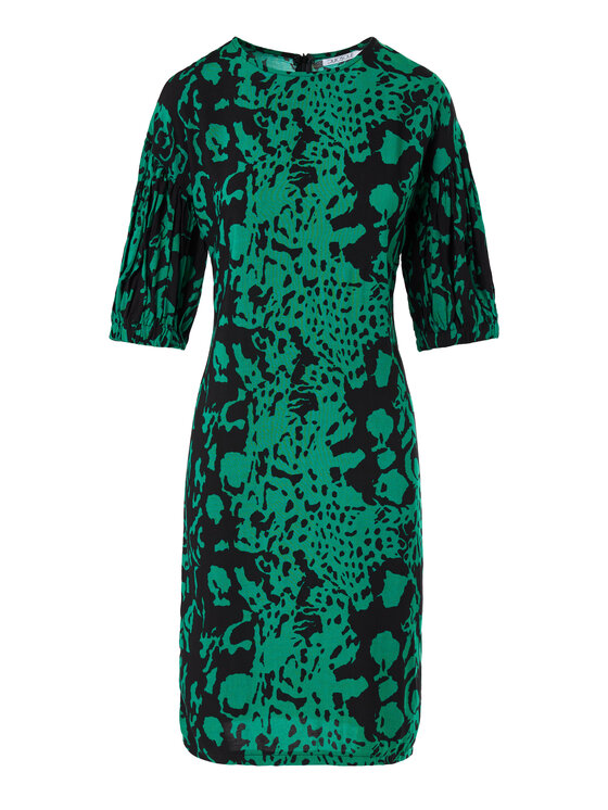 QUIOSQUE QUIOSQUE Sukienka codzienna 4LD011955 Zielony Regular Fit