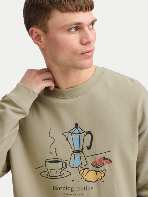 Solid Solid Світшот Mulder 21108364 Бежевий Regular Fit