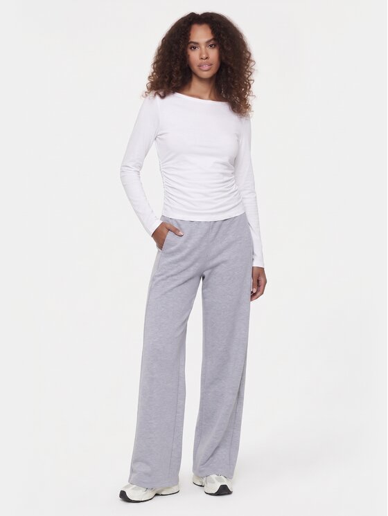BASICLO BASICLO Longsleeve W-2352-01 Biały Slim Fit