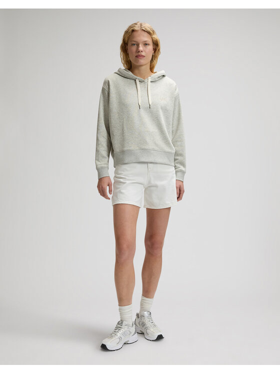Lee Lee Bluza 112379422 Szary Relaxed Fit