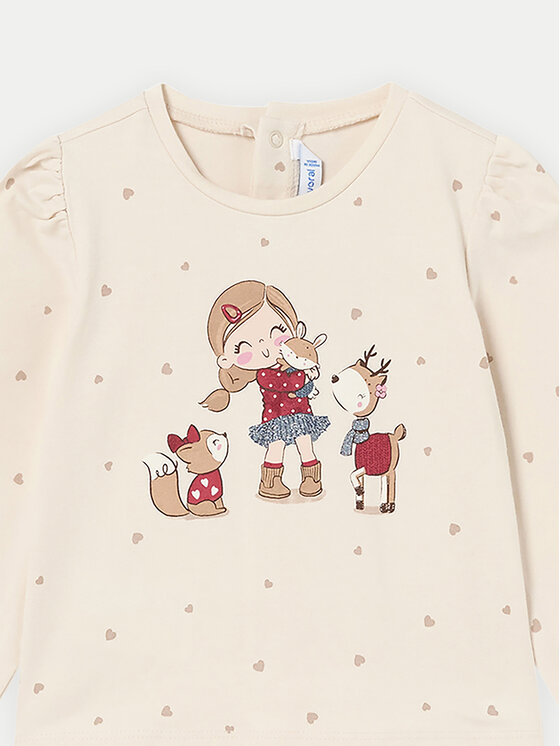 Mayoral Mayoral Bluza 2049 Bež Regular Fit