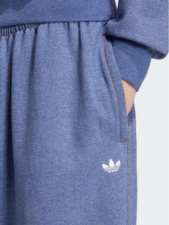 adidas adidas Spodnie materiałowe 165137 Niebieski jasny Oversize