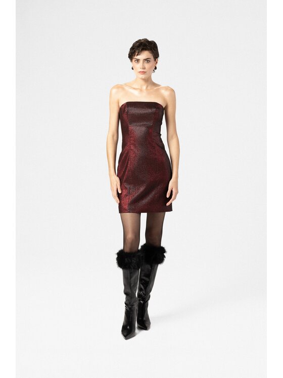 LE POSSÉ LE POSSÉ Abito da cocktail SKZDT Rosso Slim Fit