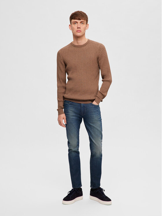 Selected Homme Selected Homme Светр 16090606 Коричневий Regular Fit