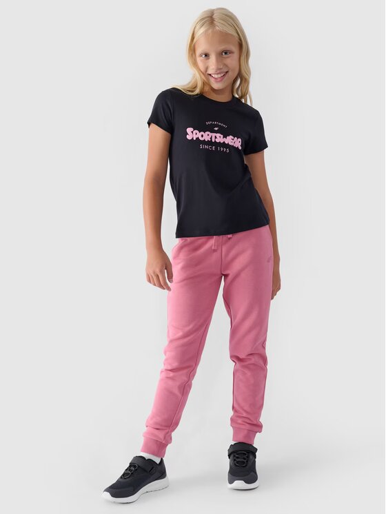 4F 4F T-shirt 4FJWAW24TTSHF1543-20S Nero Regular Fit