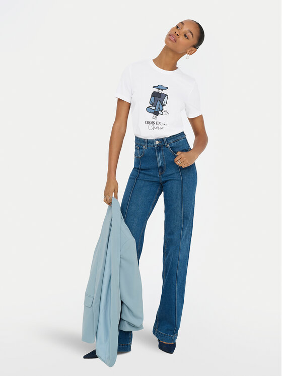 ONLY ONLY T-shirt Emma 15329752 Bijela Regular Fit