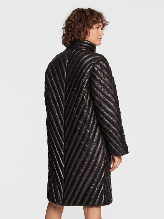 Gestuz Gestuz Lederjacke Rosella 10906522 Schwarz Relaxed Fit
