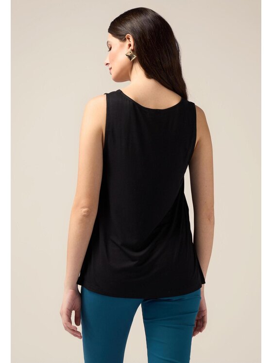 Oltre Oltre Top G016J103986N033 Czarny Regular Fit