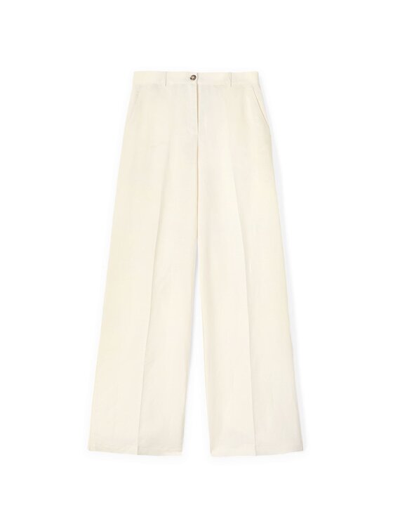 Motivi Motivi Pantaloni di tessuto P296Q003957N011 Crema Over Fit