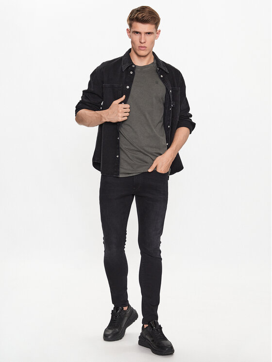 G-Star Raw G-Star Raw T-Shirt D16396-2653-B575 Šedá Regular Fit