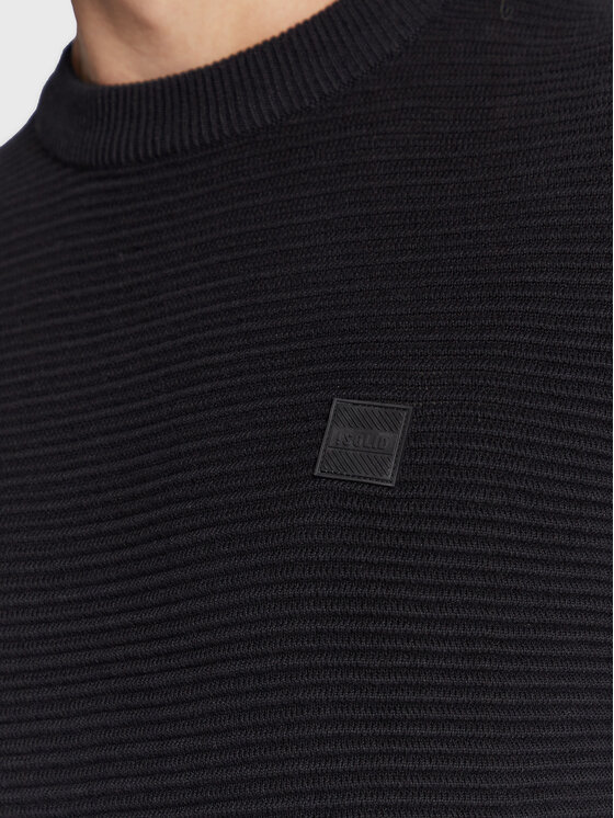 Solid Solid Maglione 21106094 Nero Regular Fit