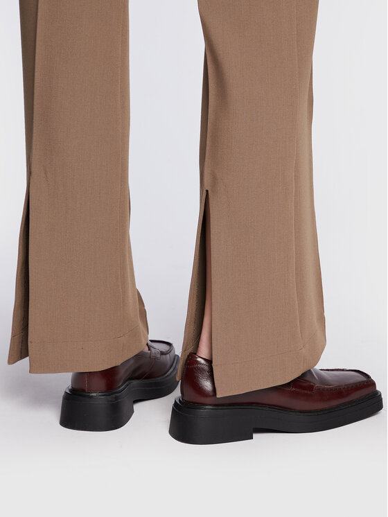 Herskind Herskind Kalhoty z materiálu Valentina 4647668 Béžová Regular Fit