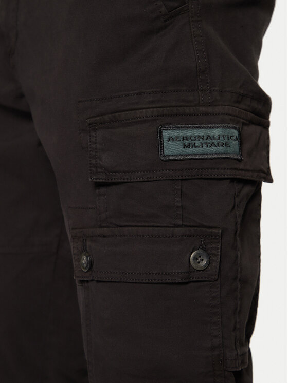 Aeronautica Militare Aeronautica Militare Hlače 242PA1632CT3399 Crna Tapered Fit