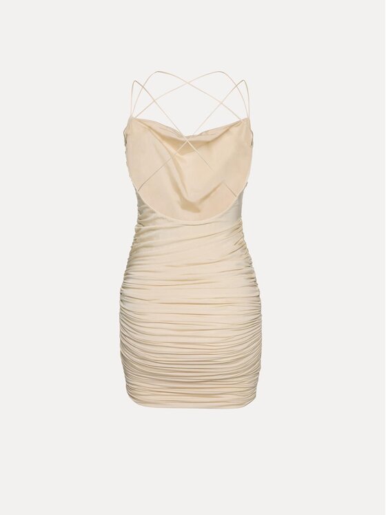 La Mania La Mania Abito da sera VEIL Beige chiaro Basic Fit