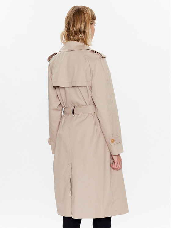 Tommy Hilfiger Tommy Hilfiger Tenchcoat WW0WW36960 Beige Regular Fit